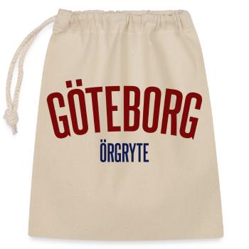 Göteborg Örgryte - Verschließbarer Geschenkbeutel aus Baumwolle (25x30cm) - Natur - Vorne