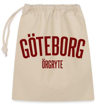 Göteborg Wir geben nie auf - Verschließbarer Geschenkbeutel aus Baumwolle (25x30cm) - Natur - Vorne