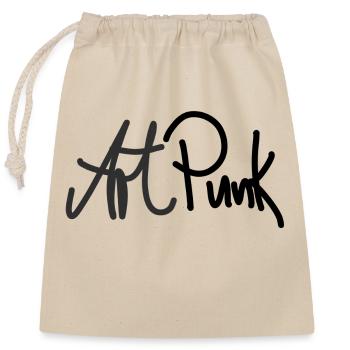 Punk - Closable cotton gift bag (25x30cm) - nature - Front