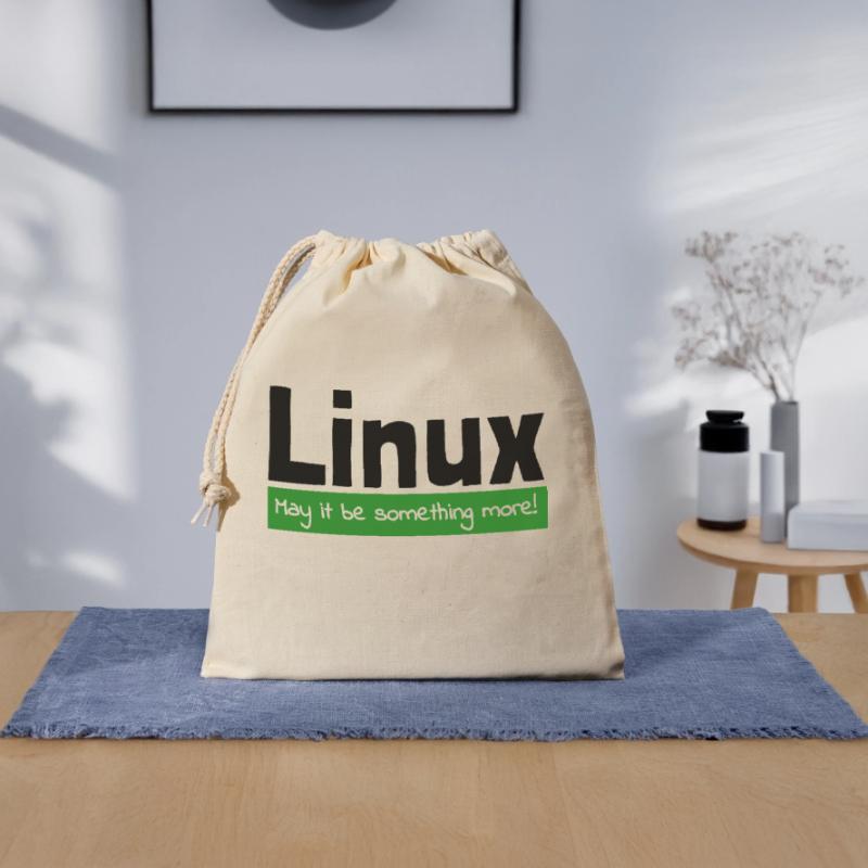 Linux Computer Computerarbeit witzige Sprüche Nerd Verschließbarer Geschenkbeutel aus Baumwolle (25x30cm)