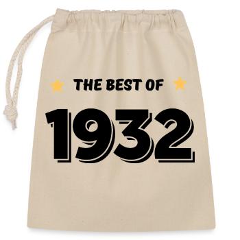 Best of 1932 - Closable cotton gift bag (25x30cm) - nature - Front