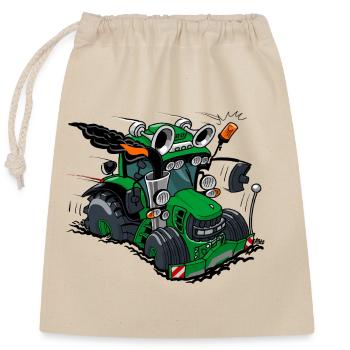 0968_Groene_Trekker_6630-V2 - Closable cotton gift bag (25x30cm) - nature - Front