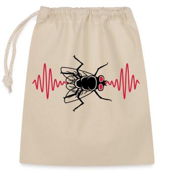 Pouls mouche domestique petite mouche domestique - Sac cadeau en coton avec cordon (25 x 30 cm) - nature - Devant