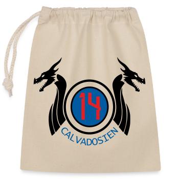 14 Calvadosien - Sac cadeau en coton avec cordon (25 x 30 cm) - nature - Devant