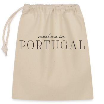 I love Portugal - Closable cotton gift bag (25x30cm) - nature - Front