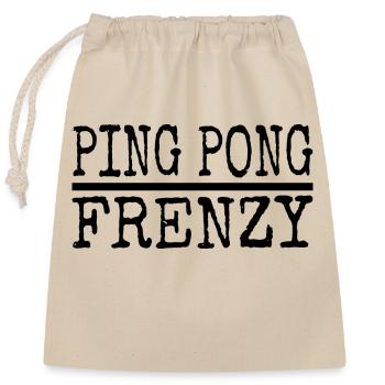 velocity training table tennis skills statement - Closable cotton gift bag (25x30cm) - nature - Front