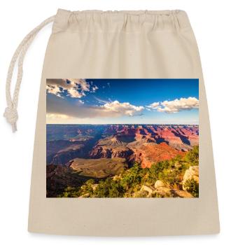 Canyon Grandiose Nature Scene - Closable cotton gift bag (25x30cm) - nature - Front