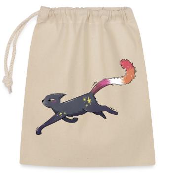 Fierté lesbienne chatte mignonne - Sac cadeau en coton avec cordon (25 x 30 cm) - nature - Devant