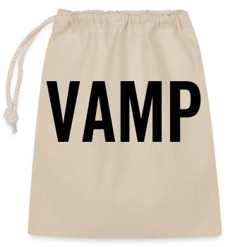 Vamp - Sac cadeau en coton avec cordon (25 x 30 cm) - nature - Devant