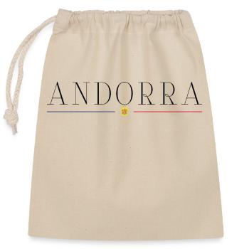 I love Andorra - Closable cotton gift bag (25x30cm) - nature - Front
