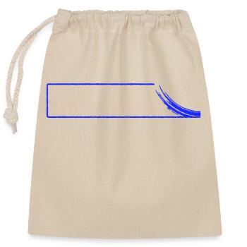 Bordure avec cercle > vectorielle - Sac cadeau en coton avec cordon (25 x 30 cm) - nature - Devant