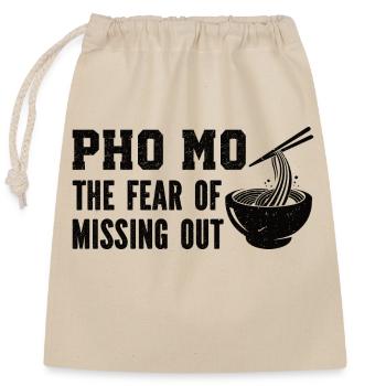 Lustige Pho Vietnamesische Suppe Pho - Verschließbarer Geschenkbeutel aus Baumwolle (25x30cm) - Natur - Vorne