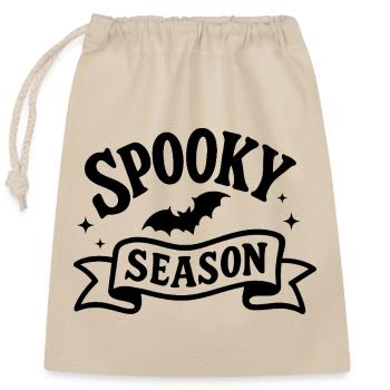 Saison effrayante - Sac cadeau en coton avec cordon (25 x 30 cm) - nature - Devant