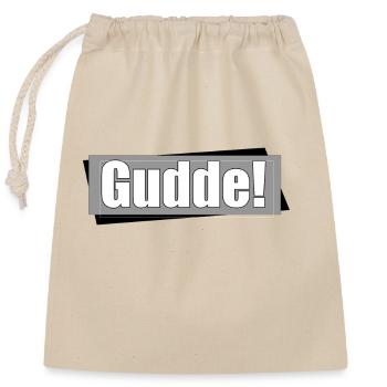 gudde - Verschließbarer Geschenkbeutel aus Baumwolle (25x30cm) - Natur - Vorne