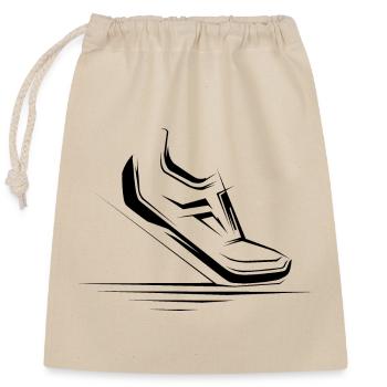 Run Runner Icon Chaussures Illustration Icon Running - Sac cadeau en coton avec cordon (25 x 30 cm) - nature - Devant