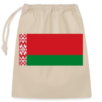 Belarus - Closable cotton gift bag (25x30cm) - nature - Front