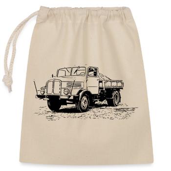 Benne BASCULANTE IFA H3 - Sac cadeau en coton avec cordon (25 x 30 cm) - nature - Devant