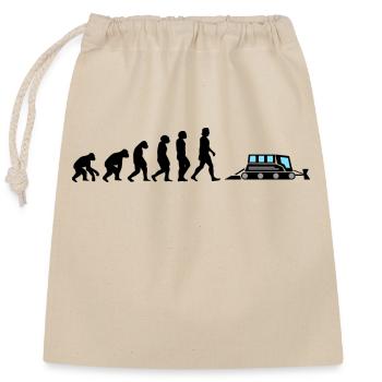 Dameuse noire Dameuse Evolution - Sac cadeau en coton avec cordon (25 x 30 cm) - nature - Devant