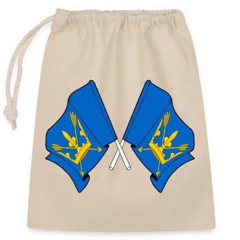 Drapeaux du Suffolk croisés - Sac cadeau en coton avec cordon (25 x 30 cm) - nature - Devant