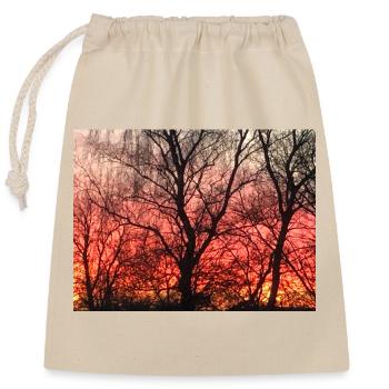 sunset - Closable cotton gift bag (25x30cm) - nature - Front