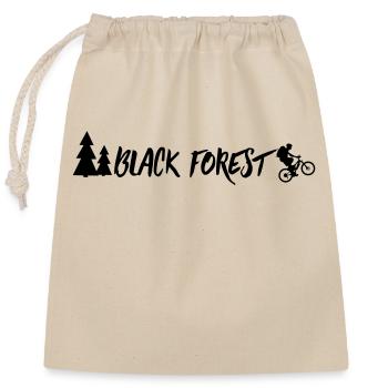 Black Forest MTB - Verschließbarer Geschenkbeutel aus Baumwolle (25x30cm) - Natur - Vorne