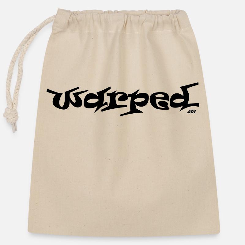 Déformé - Sac cadeau en coton avec cordon (25 x 30 cm) - nature