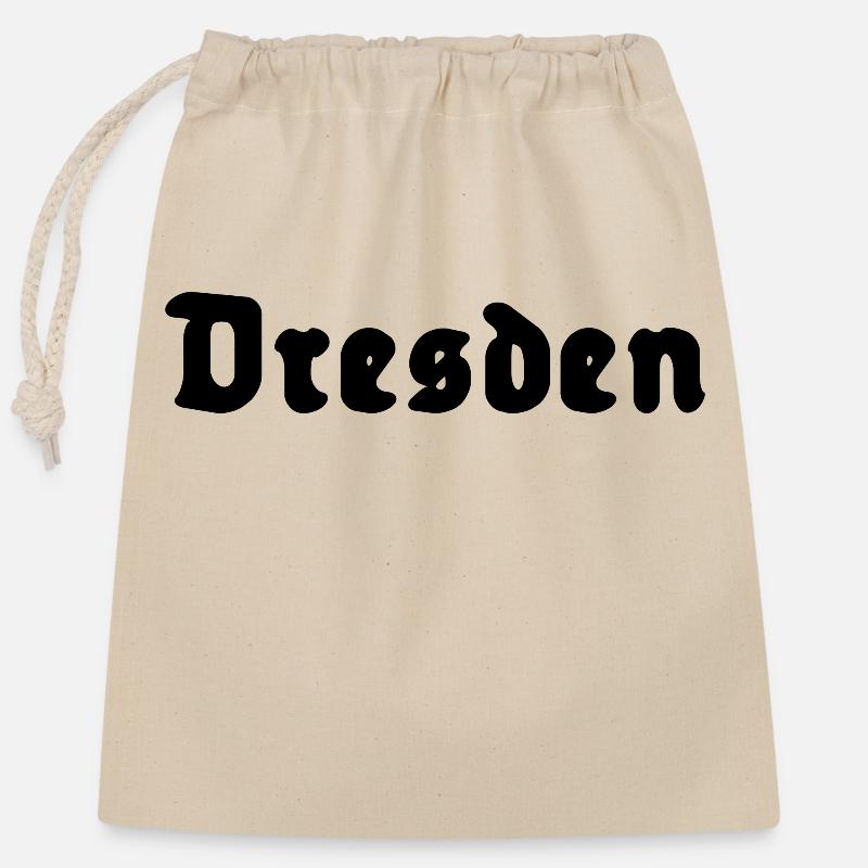 Dresden - Verschließbarer Geschenkbeutel aus Baumwolle (25x30cm) - Natur
