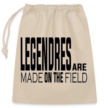 Legendres are made on the field - Sac cadeau en coton avec cordon (25 x 30 cm) - nature - Devant