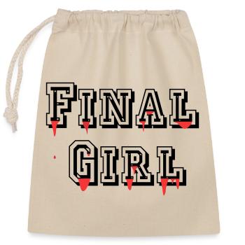 Final Girl - Closable cotton gift bag (25x30cm) - nature - Front