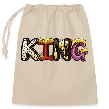 King: The Coronation - Closable cotton gift bag (25x30cm) - nature - Front