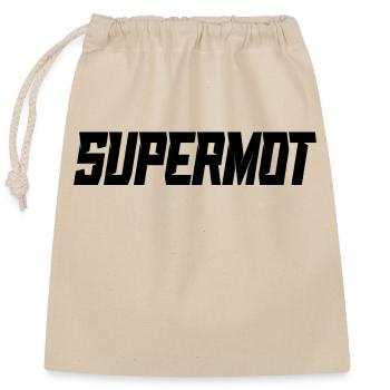Supermot Racing - Sac cadeau en coton avec cordon (25 x 30 cm) - nature - Devant