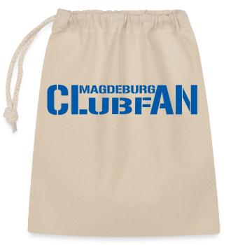 club fan - Verschließbarer Geschenkbeutel aus Baumwolle (25x30cm) - Natur - Vorne