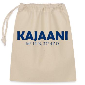 Kajaani - Finlande - Coordonnées Longitude Latitude - Sac cadeau en coton avec cordon (25 x 30 cm) - nature - Devant