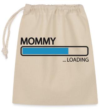 Grossesse Baby shower Babyshower Boy Girl - Sac cadeau en coton avec cordon (25 x 30 cm) - nature - Devant
