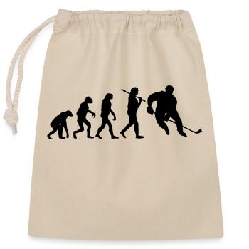 Hockey - Verschließbarer Geschenkbeutel aus Baumwolle (25x30cm) - Natur - Vorne