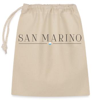San Marino Elegance T-Shirt - Closable cotton gift bag (25x30cm) - nature - Front