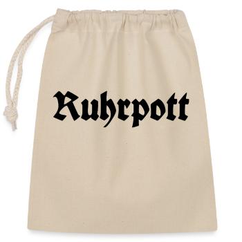 Ruhrpott - Pott - Bergbau - Kumpel - Ruhr - Shirt - Verschließbarer Geschenkbeutel aus Baumwolle (25x30cm) - Natur - Vorne