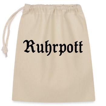 Ruhrpott - Pott - Bergbau - Kumpel - Ruhr - Shirt - Verschließbarer Geschenkbeutel aus Baumwolle (25x30cm) - Natur - Vorne