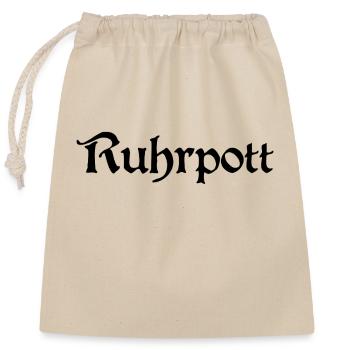Ruhrpott - Pott - Bergbau - Kumpel - Ruhr - Shirt - Verschließbarer Geschenkbeutel aus Baumwolle (25x30cm) - Natur - Vorne