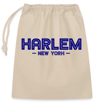 Harlem - NYC - New York City - United States - USA - Closable cotton gift bag (25x30cm) - nature - Front