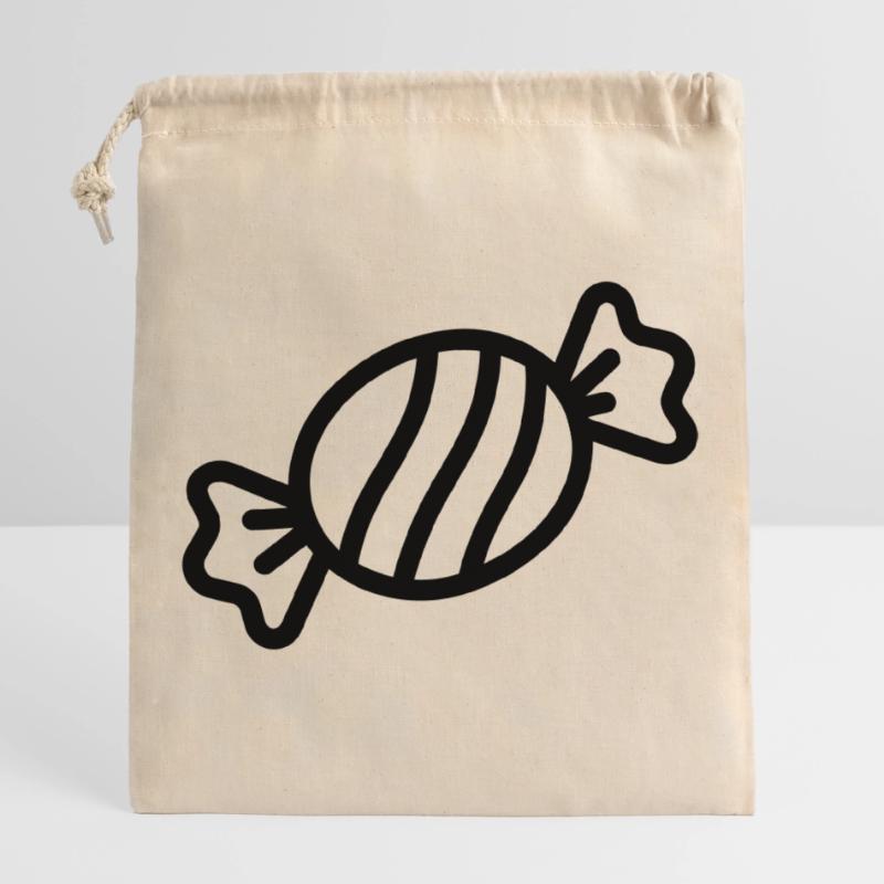 candy Closable cotton gift bag (25x30cm)