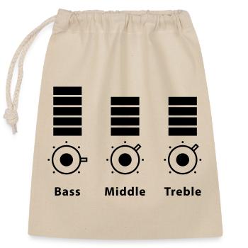 mixer - Sac cadeau en coton avec cordon (25 x 30 cm) - nature - Devant