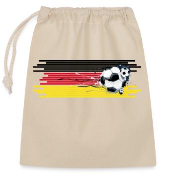 Football Football Fan Germany Football Field - Closable cotton gift bag (25x30cm) - nature - Front