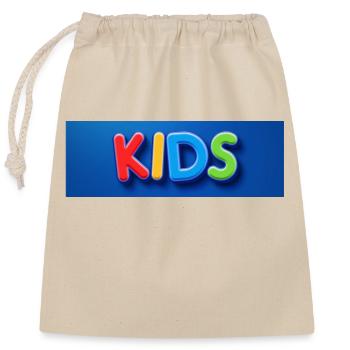 KIDS BRAND CLOTHING - Closable cotton gift bag (25x30cm) - nature - Front