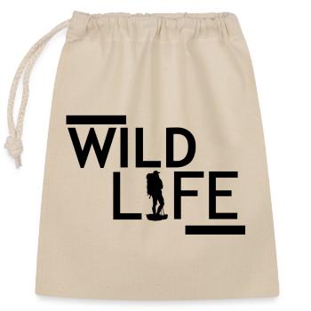 Wild life - Sac cadeau en coton avec cordon (25 x 30 cm) - nature - Devant