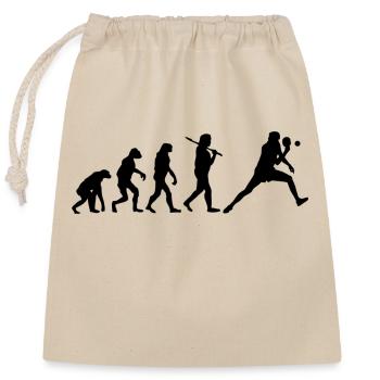 Ping Pong - Sac cadeau en coton avec cordon (25 x 30 cm) - nature - Devant