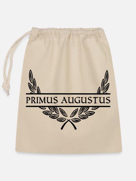 PRIMUS AUGUST Luca - Verschließbarer Geschenkbeutel aus Baumwolle (25x30cm) - Natur