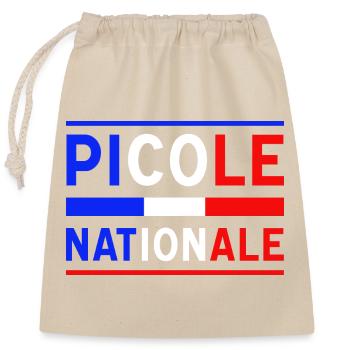 Picole Nationale nouveau design - Sac cadeau en coton avec cordon (25 x 30 cm) - nature - Devant