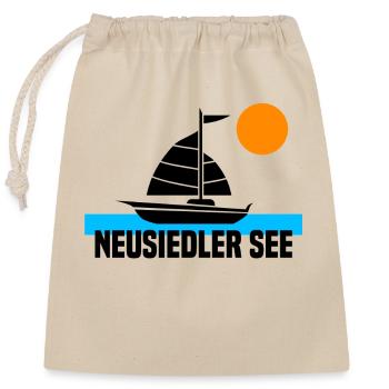 Neusiedler See - Verschließbarer Geschenkbeutel aus Baumwolle (25x30cm) - Natur - Vorne