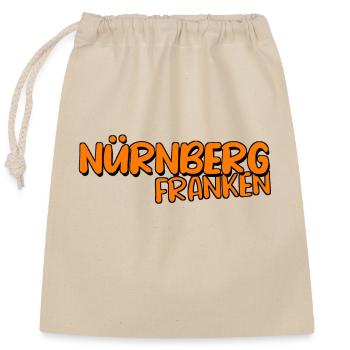 Nürnberg - Verschließbarer Geschenkbeutel aus Baumwolle (25x30cm) - Natur - Vorne